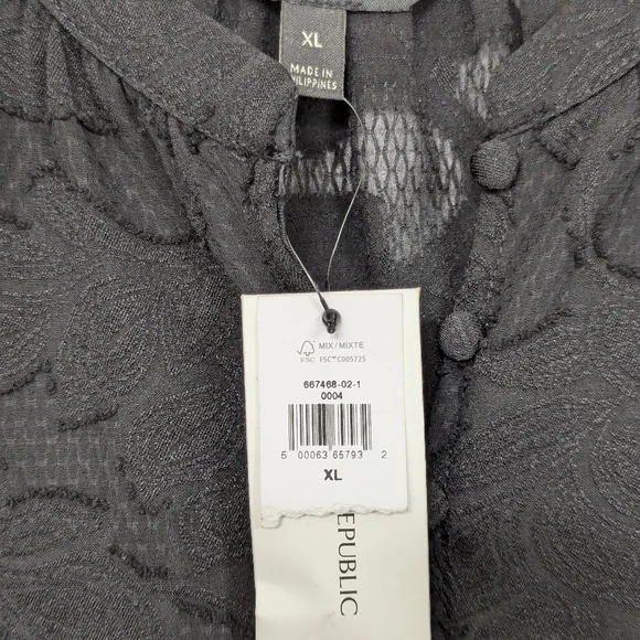 NWT Banana Republic size XL blouse - Picture 2 of 2